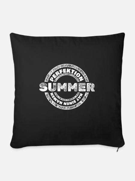 Perfektion für Summer Summer Perfekt - Sofakissenbezug 45 x 45 cm - Schwarz