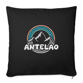 Mount Antelao - Sofa pillowcase 17,3'' x 17,3'' (45 x 45 cm) - black - Front