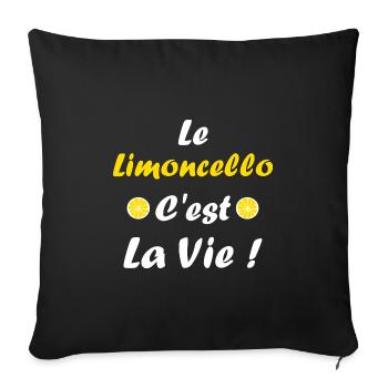 limoncello - Housse de coussin décorative 45 x 45 cm - noir - Devant