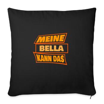 Bella Bella - Sofakissenbezug 45 x 45 cm - Schwarz - Vorne