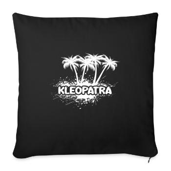 Party Cleopatra - Sofa pillowcase 17,3'' x 17,3'' (45 x 45 cm) - black - Front