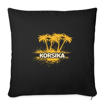 Corsica - Sofa pillowcase 17,3'' x 17,3'' (45 x 45 cm) - black - Front