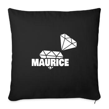 Precious Maurice - Sofa pillowcase 17,3'' x 17,3'' (45 x 45 cm) - black - Front