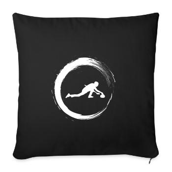 Curling - Sofakissenbezug 45 x 45 cm - Schwarz - Vorne