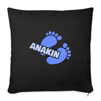 Bébé Anakin - Housse de coussin décorative 45 x 45 cm - noir - Devant