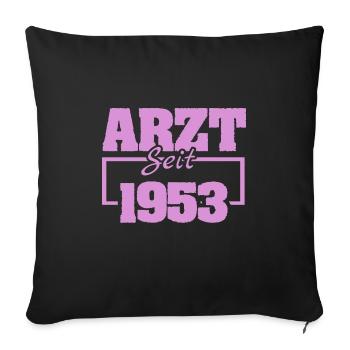 1953 - Sofakissenbezug 45 x 45 cm - Schwarz - Vorne