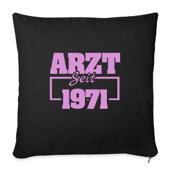 Chirurg 1971 - Sofakissenbezug 45 x 45 cm - Schwarz - Vorne