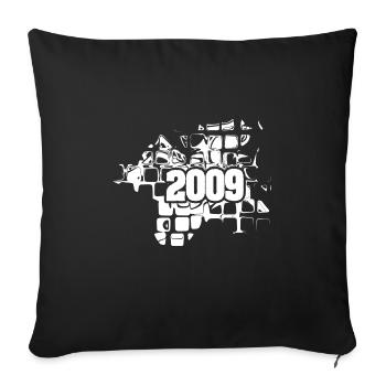 2009 - Housse de coussin décorative 45 x 45 cm - noir - Devant
