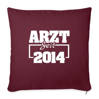 Occupational Physician 2014 - Sofa pillowcase 17,3'' x 17,3'' (45 x 45 cm) - burgundy - Front