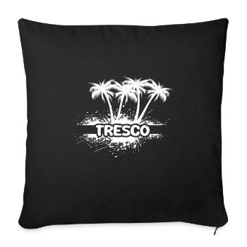 Tresco as a party - Sofa pillowcase 17,3'' x 17,3'' (45 x 45 cm) - black - Front