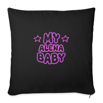 Cadeau pour Alena - Housse de coussin décorative 45 x 45 cm - noir - Devant