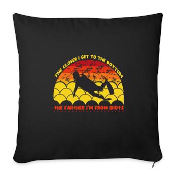 Taucher Tauchen Design Schnorcheln - Sofakissenbezug 45 x 45 cm - Schwarz - Vorne