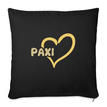 Paxi comme Paxi - Housse de coussin décorative 45 x 45 cm - noir - Devant