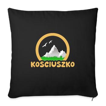 Kosciuszko - Housse de coussin décorative 45 x 45 cm - noir - Devant