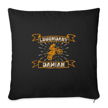Cadeau pour Damian - Housse de coussin décorative 45 x 45 cm - noir - Devant