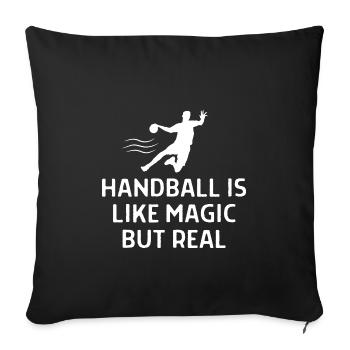 Handball Handball Player Saying Gift - Sofa pillowcase 17,3'' x 17,3'' (45 x 45 cm) - black - Front