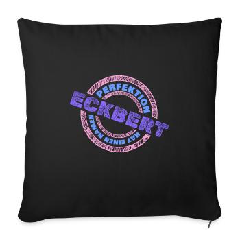 Perfekt Eckbert - Sofakissenbezug 45 x 45 cm - Schwarz - Vorne