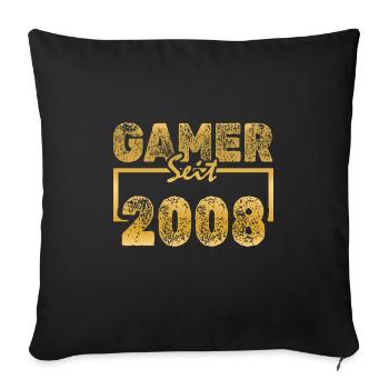 Gamen 2008 - Sofakissenbezug 45 x 45 cm - Schwarz - Vorne