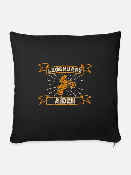 Aiden - Sofakissenbezug 45 x 45 cm - Schwarz