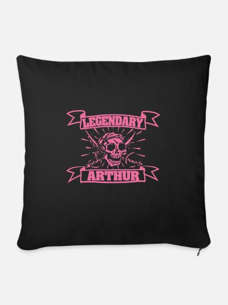 Fasching Arthur - Sofakissenbezug 45 x 45 cm - Schwarz