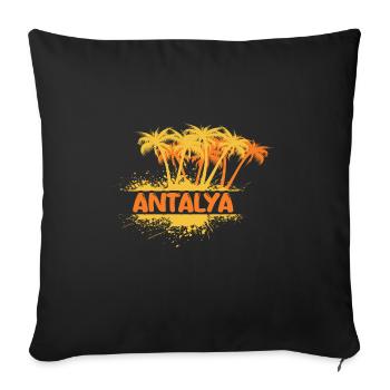 Party Antalya - Sofa pillowcase 17,3'' x 17,3'' (45 x 45 cm) - black - Front