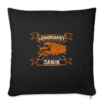Trucker Jarik - Sofakissenbezug 45 x 45 cm - Schwarz - Vorne