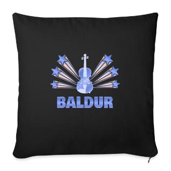 Geige Baldur - Sofakissenbezug 45 x 45 cm - Schwarz - Vorne