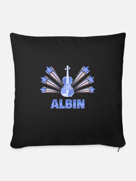 Musikinstrument Albin - Sofakissenbezug 45 x 45 cm - Schwarz