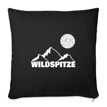 Sport Berg Bergsport wildspitze - Sofakissenbezug 45 x 45 cm - Schwarz - Vorne