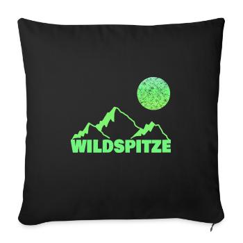 Berg Bergsteigen Klettern wildspitze - Sofakissenbezug 45 x 45 cm - Schwarz - Vorne