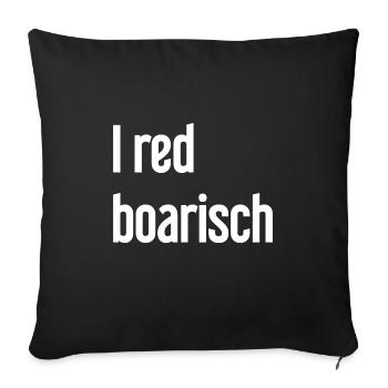 I boarisch rouge - Housse de coussin décorative 45 x 45 cm - noir - Devant