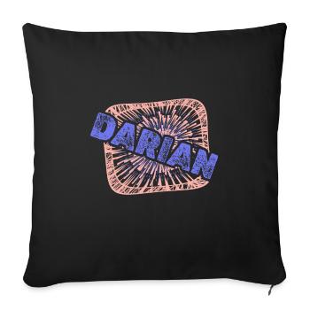 Kollege Darian - Sofakissenbezug 45 x 45 cm - Schwarz - Vorne