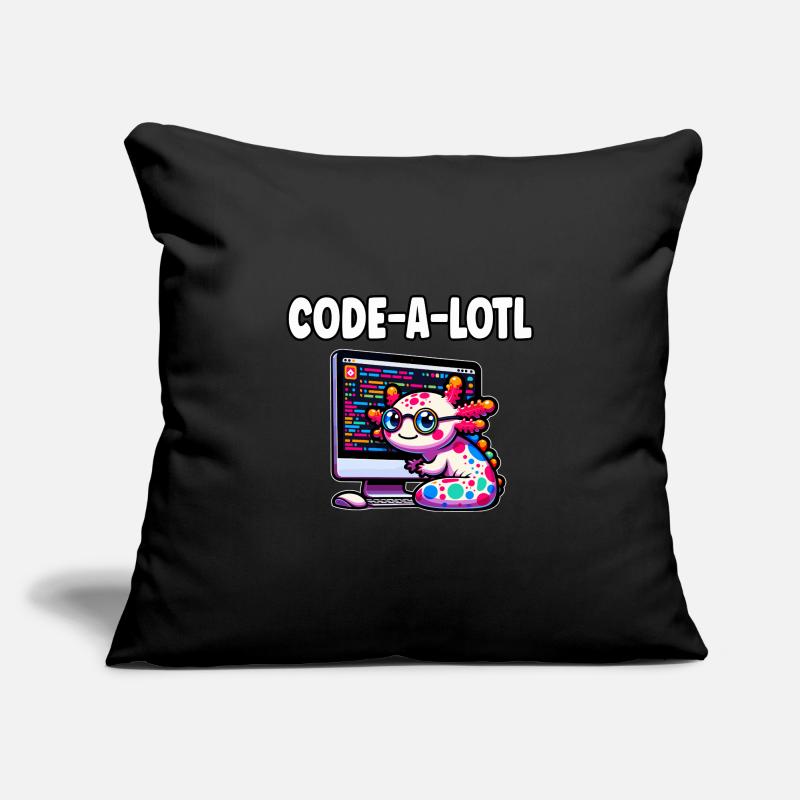 Lustige Codierung Axolotl Programmierung Geschenk Sofakissenbezug 45 x 45 cm