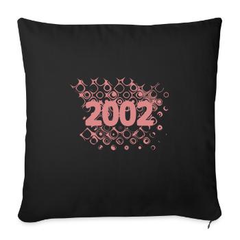 2002 - Sofa pillowcase 17,3'' x 17,3'' (45 x 45 cm) - black - Front