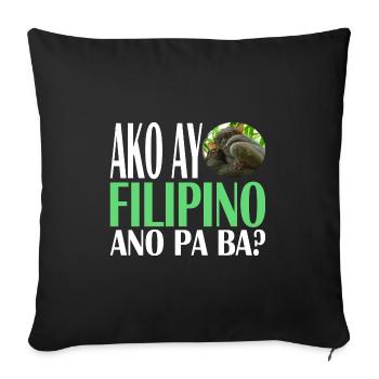 Philippinischer Tarsier - Sofakissenbezug 45 x 45 cm - Schwarz - Vorne