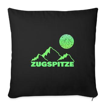 Alpinisme Alpinisme Escalade Zugspitze - Housse de coussin décorative 45 x 45 cm - noir - Devant