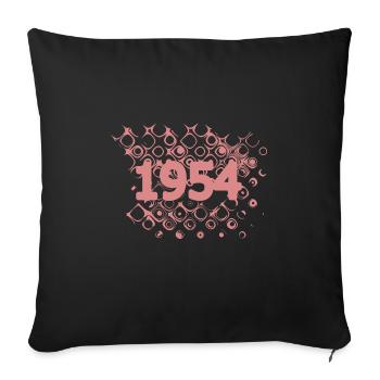 Retro 1954 - Sofakissenbezug 45 x 45 cm - Schwarz - Vorne