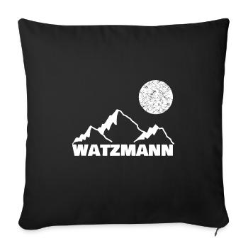 Sport Watzmann - Sofakissenbezug 45 x 45 cm - Schwarz - Vorne