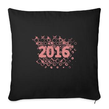 Drôle 2016 - Housse de coussin décorative 45 x 45 cm - noir - Devant
