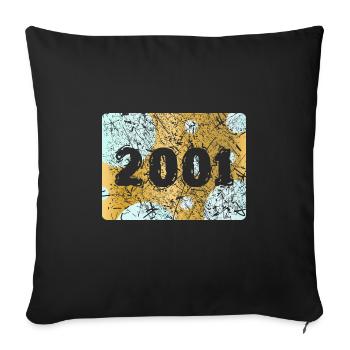 2001 2001 - Sofa pillowcase 17,3'' x 17,3'' (45 x 45 cm) - black - Front