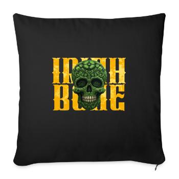 St. Patricks Day - Skull - Irish Bone - Sofakissenbezug 45 x 45 cm - Schwarz - Vorne
