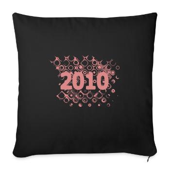 2010 - Sofa pillowcase 17,3'' x 17,3'' (45 x 45 cm) - black - Front
