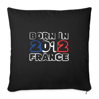 en 2012 - Housse de coussin décorative 45 x 45 cm - noir - Devant