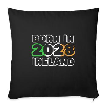 2028 - Housse de coussin décorative 45 x 45 cm - noir - Devant