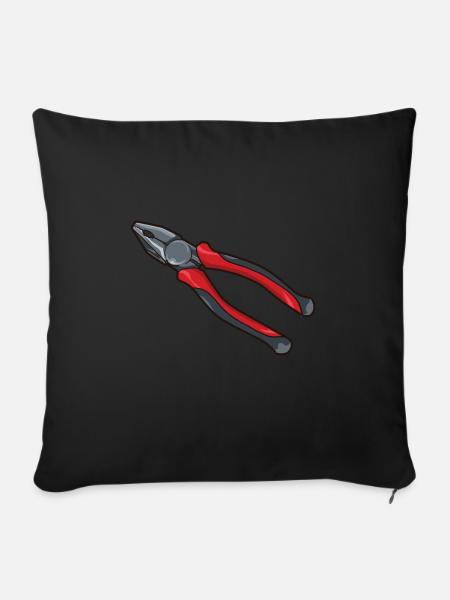 Zange - Sofakissenbezug 45 x 45 cm - Schwarz