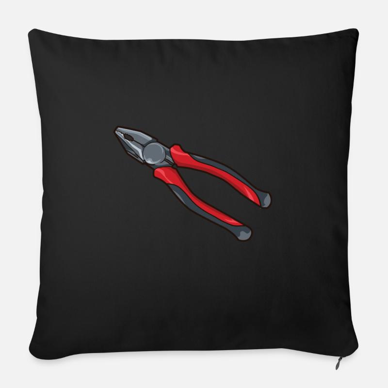 Zange - Sofakissenbezug 45 x 45 cm - Schwarz