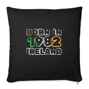Ireland 1982 - Sofakissenbezug 45 x 45 cm - Schwarz - Vorne