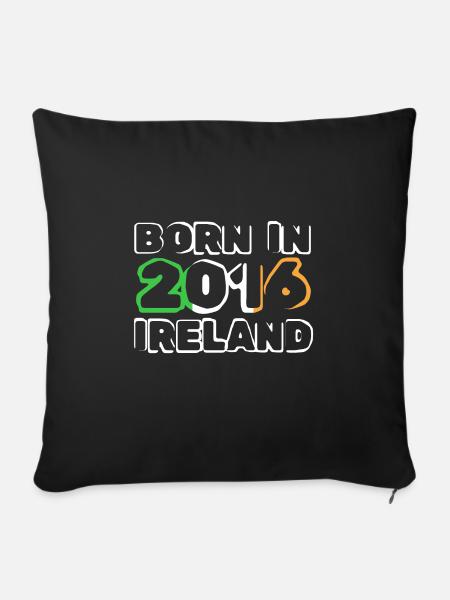 Irland 2016 - Sofakissenbezug 45 x 45 cm - Schwarz