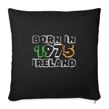 Irland 1975 - Sofakissenbezug 45 x 45 cm - Schwarz - Vorne