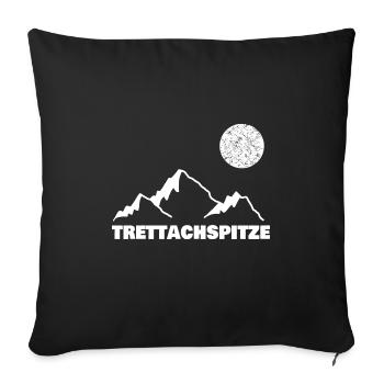 Bergsport trettachspitze - Sofakissenbezug 45 x 45 cm - Schwarz - Vorne